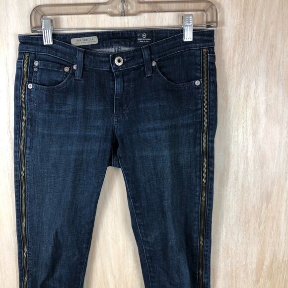 AG Adriano Goldschmied The Camilla Super Skinny Ankle Zip Low Rise Jeans Size 26 - Picture 2 of 12